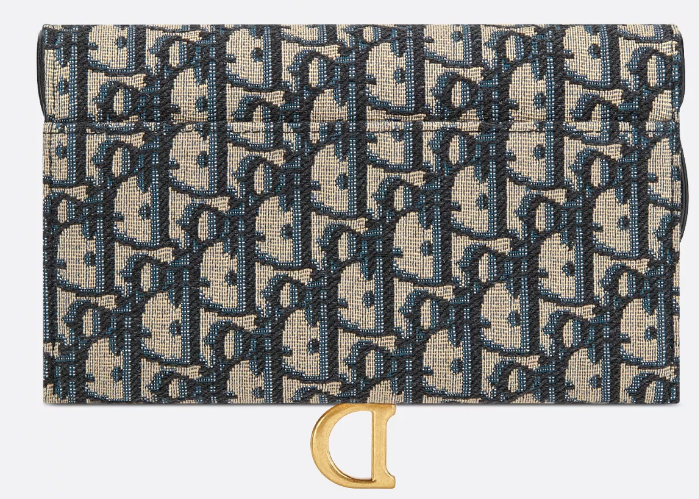 Dior Saddle Bag Blue Canvas