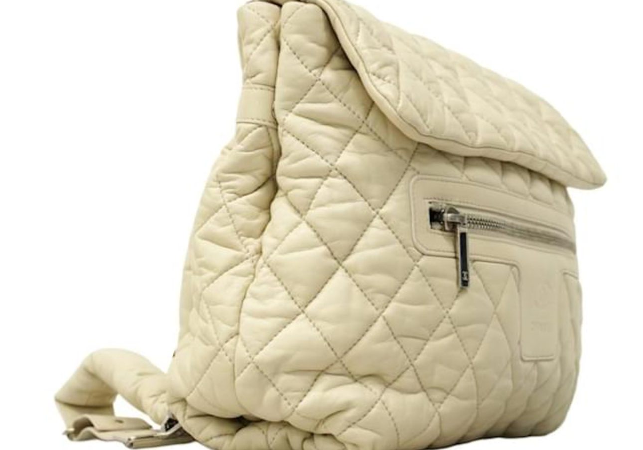 Chanel CoCo Cocoon Backpack White