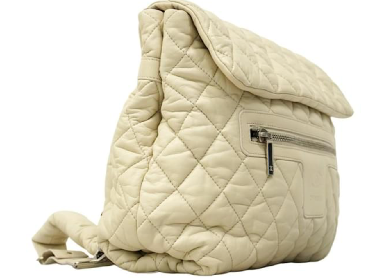 Chanel CoCo Cocoon Backpack White