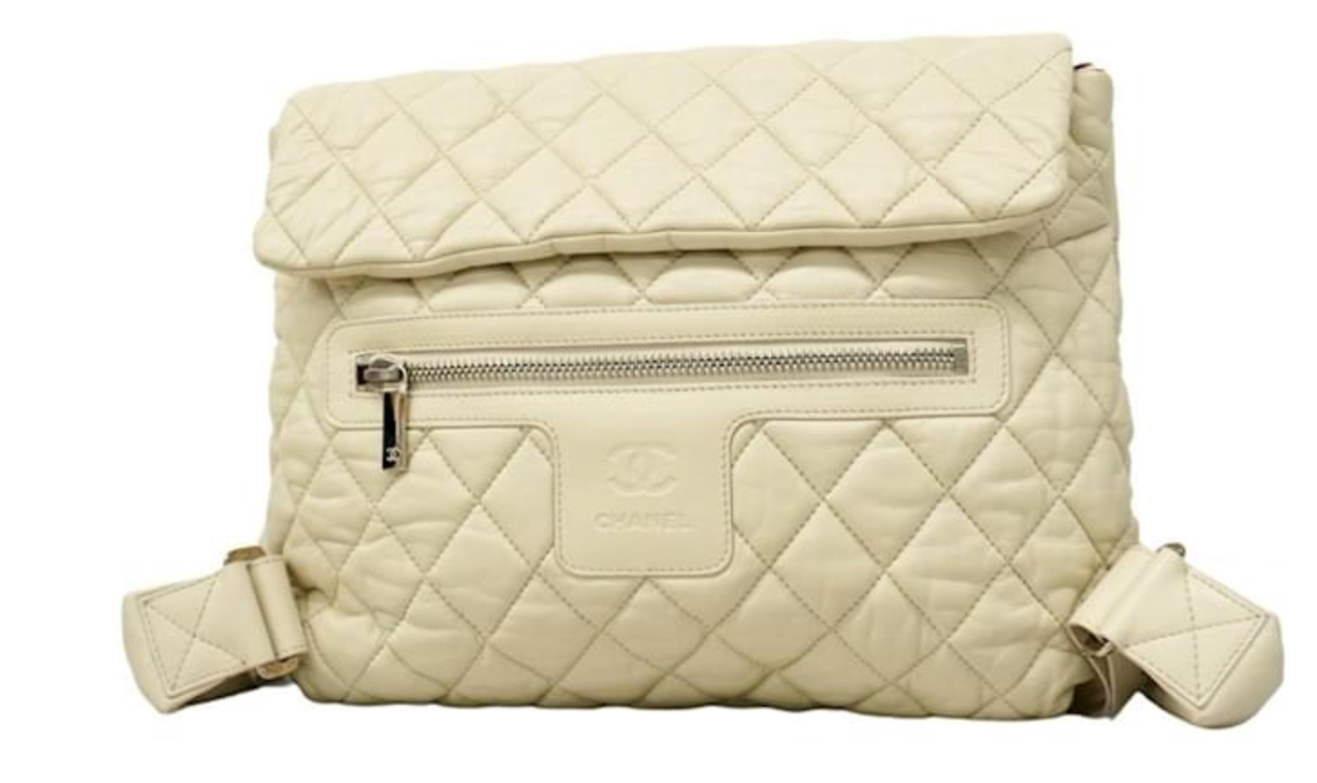 Chanel CoCo Cocoon Backpack White