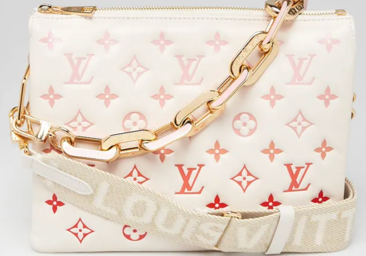Louis Vuitton Sunrise Aquarelle Monogram Embossed Lambskin Leather Coussin PM Bag
