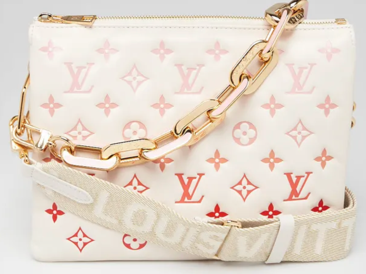 Louis Vuitton Sunrise Aquarelle Monogram Embossed Lambskin Leather Coussin PM Bag