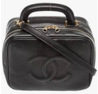 Chanel CC Mark Vanity Two-Way Caviar Black