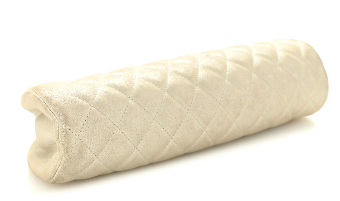 Chanel Metallic Calfskin Quilted Timeless Clutch Gold