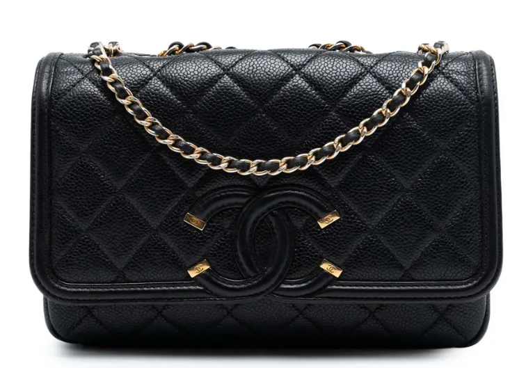 Chanel CC Filigree Flap Black