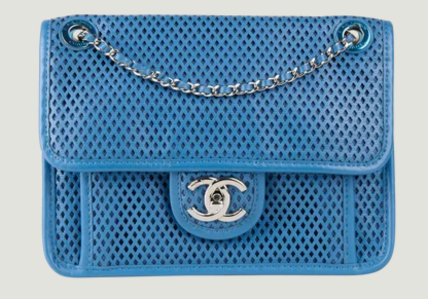 Chanel CC Perforated Blue