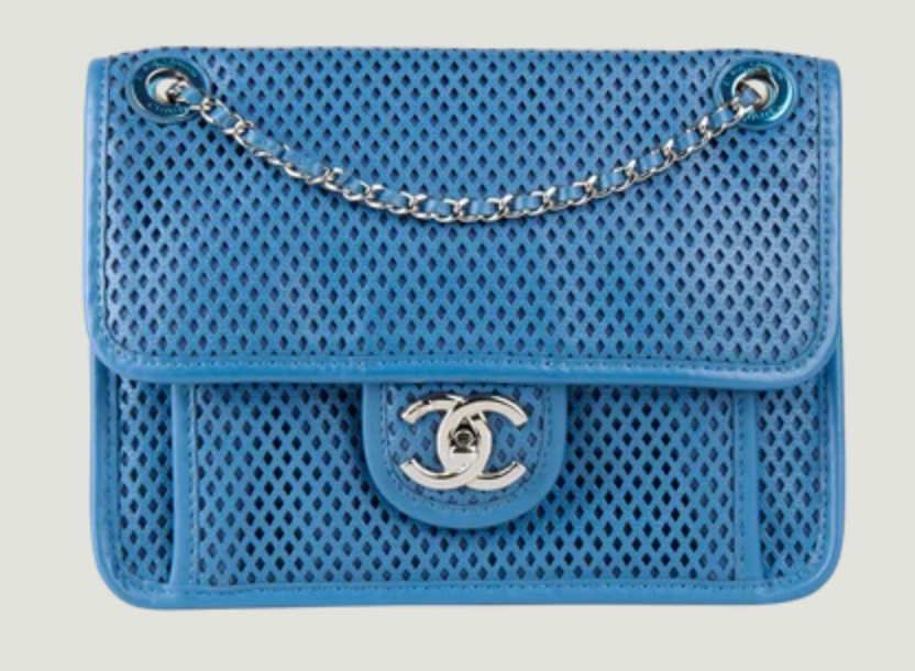 Chanel CC Perforated Blue