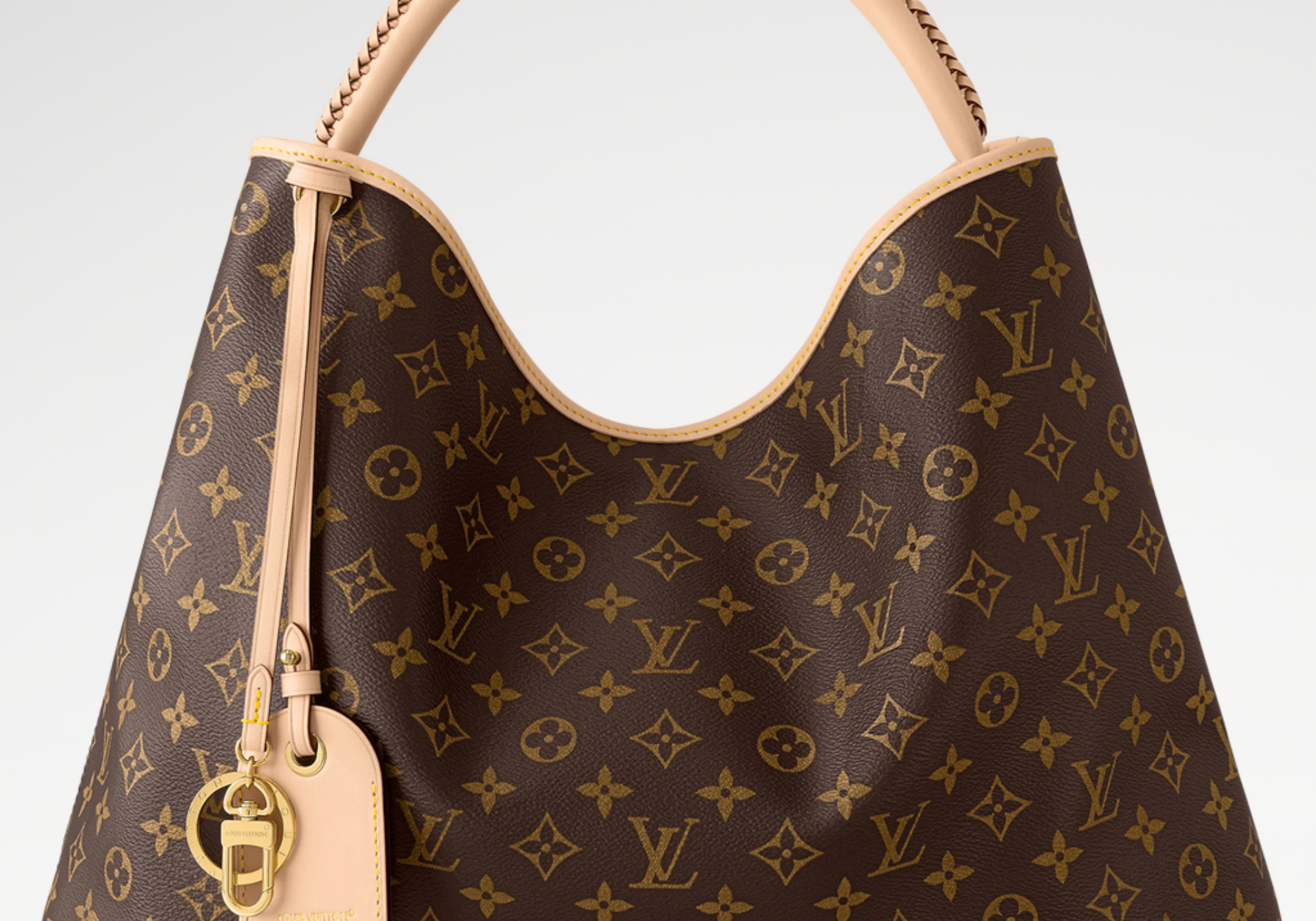Louis Vuitton Artsy MM Monogram Canvas Leather Trim