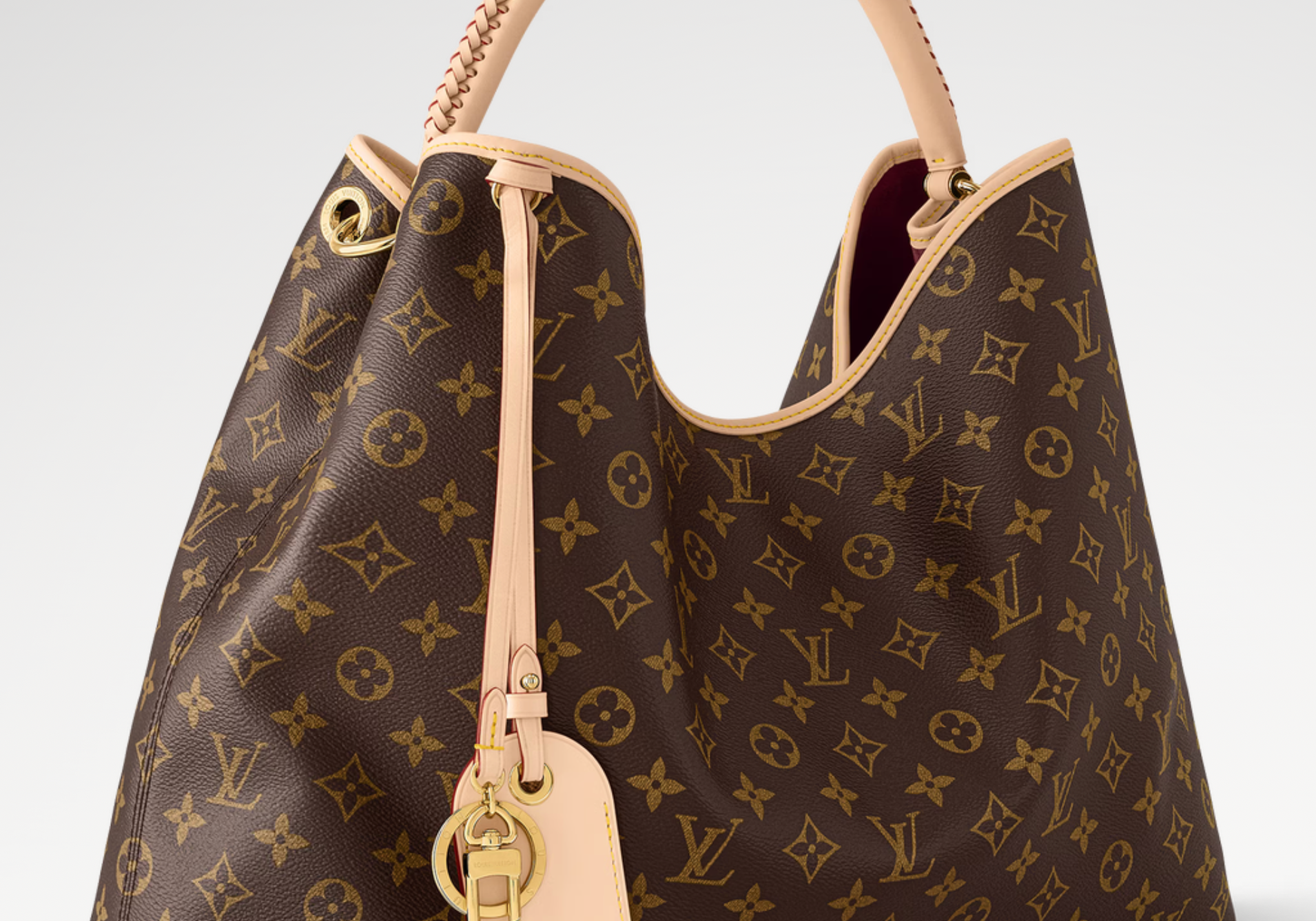 Louis Vuitton Artsy MM Monogram Canvas Leather Trim