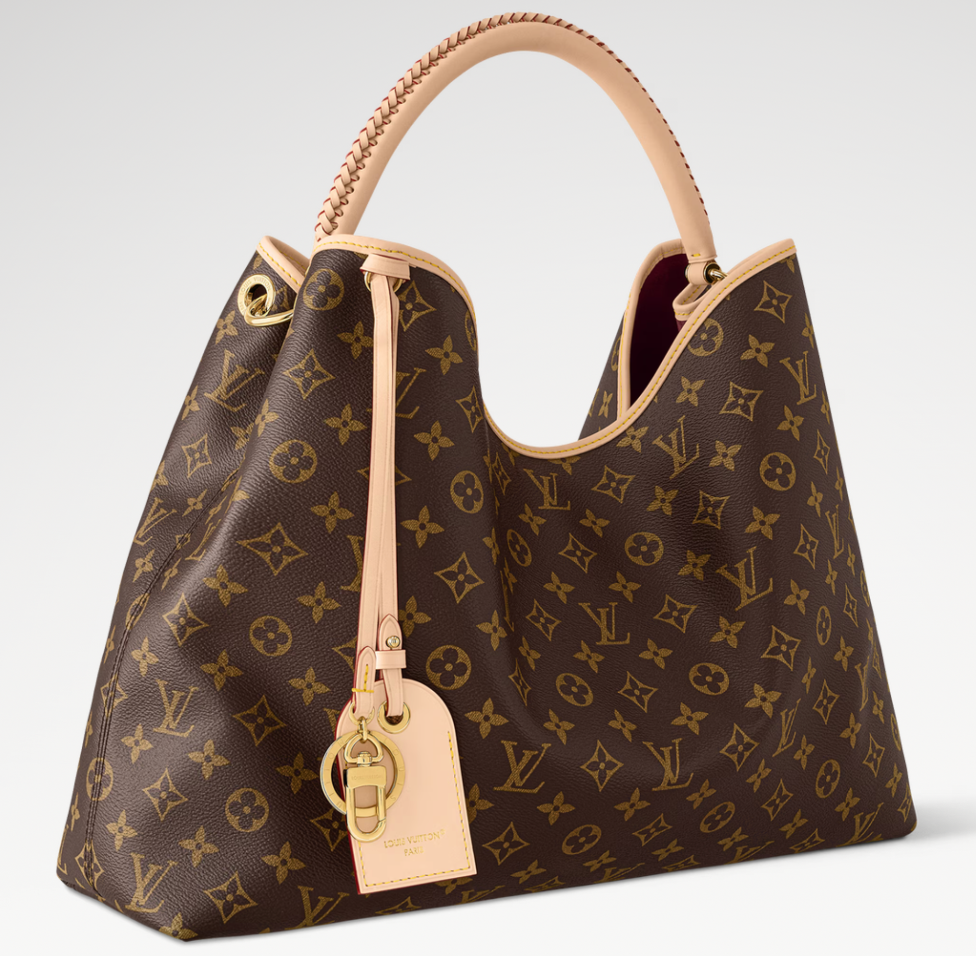 Louis Vuitton Artsy MM Monogram Canvas Leather Trim