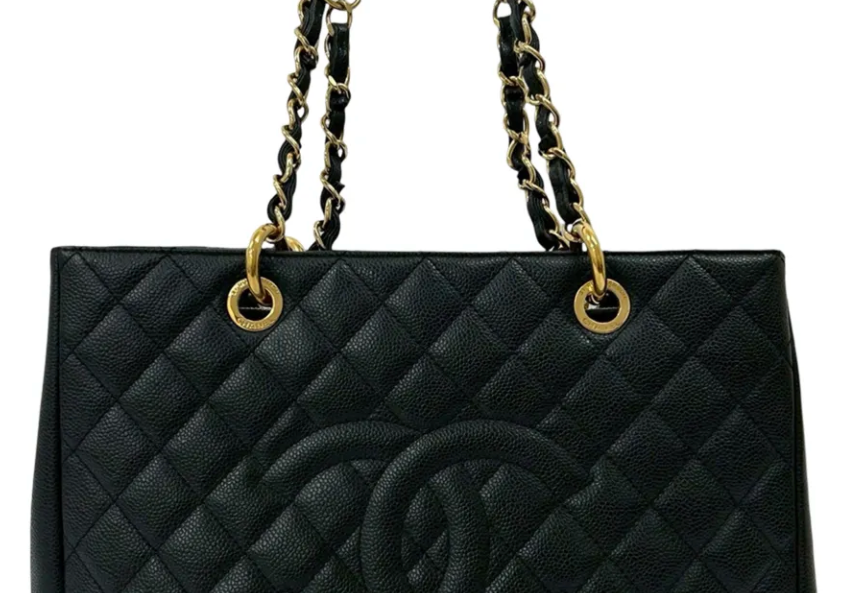 Chanel Caviar Grand Shopping Tote Black
