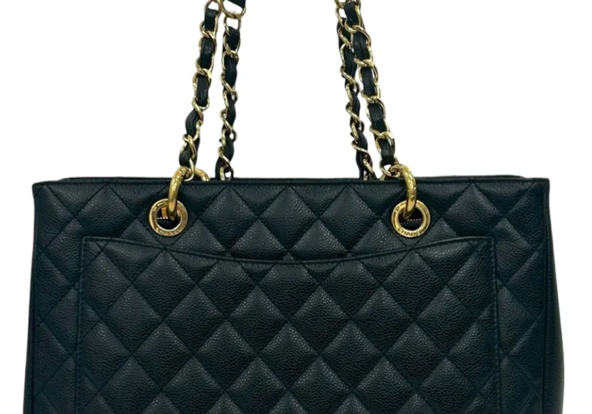 Chanel Caviar Grand Shopping Tote Black