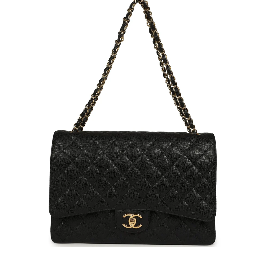 Chanel Jumbo Classic Caviar Black