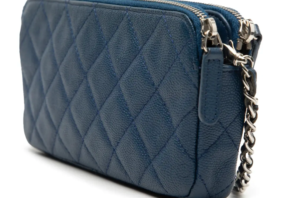 Chanel Wallet On Chain Blue