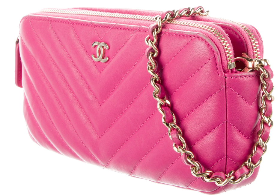 Chanel Wallet On Chain Pink