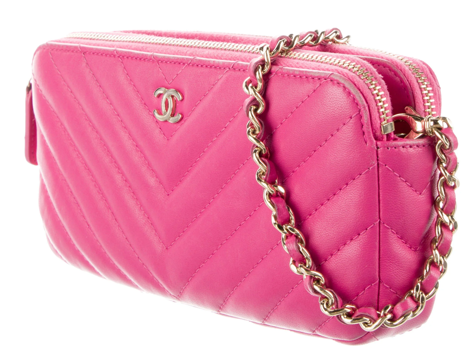 Chanel Wallet On Chain Pink
