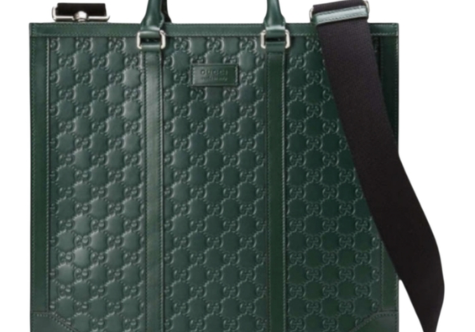 Gucci Green Guccissima Large Leather Tote