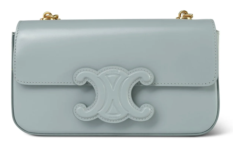 Celine Ice Blue Claude Chain Shoulder Bag