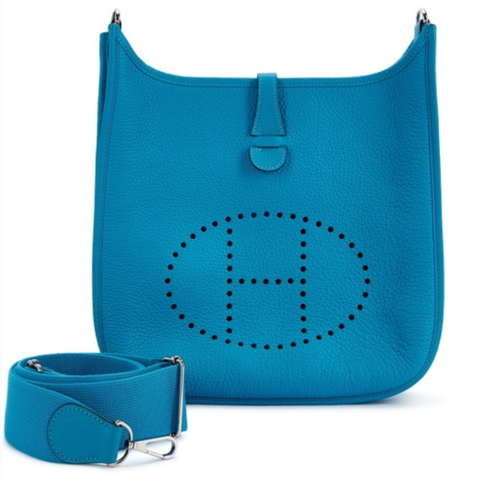 Hermes Evelyne III Shoulder Bag Blue