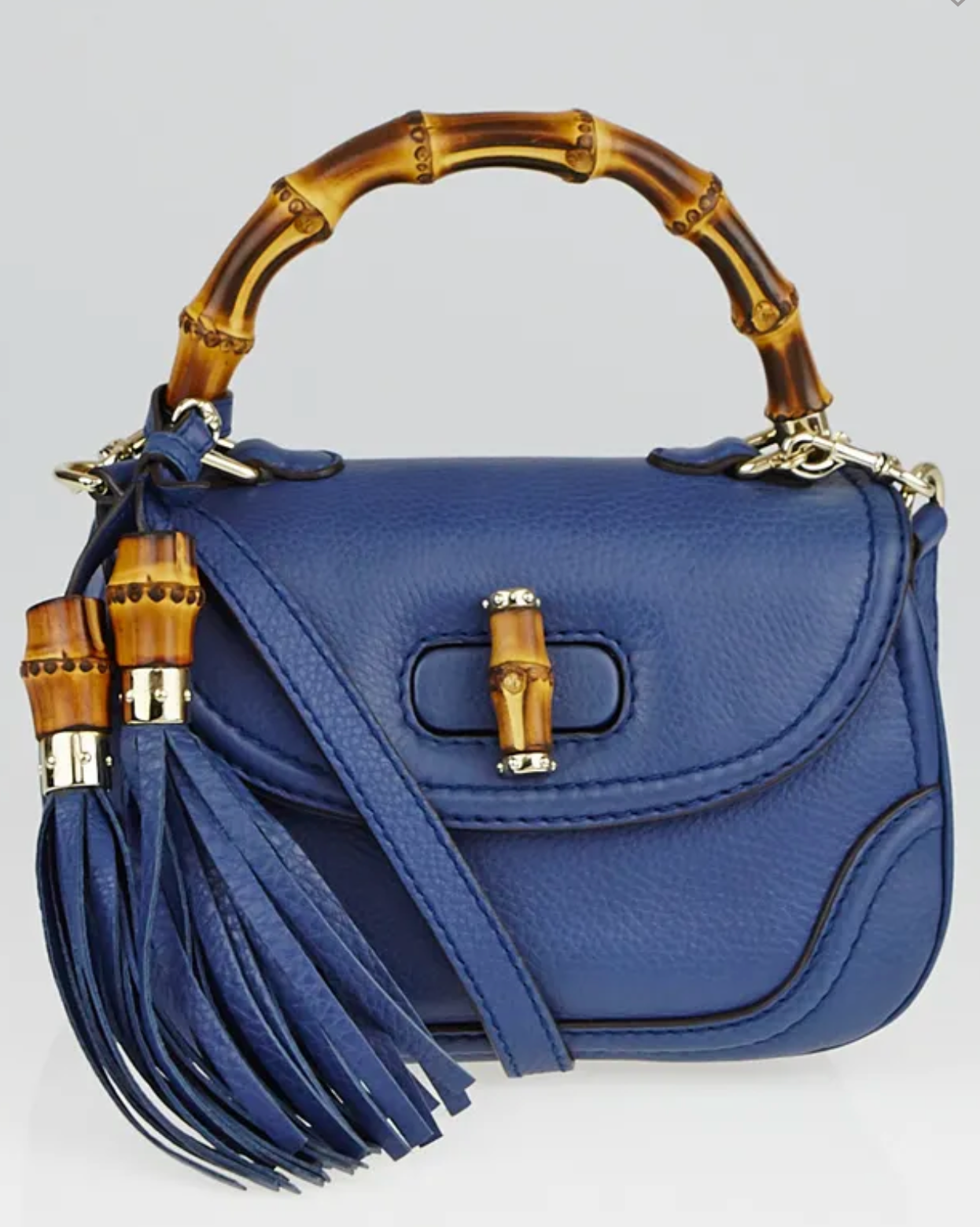 Gucci Bamboo 1947 Medium Navy Blue