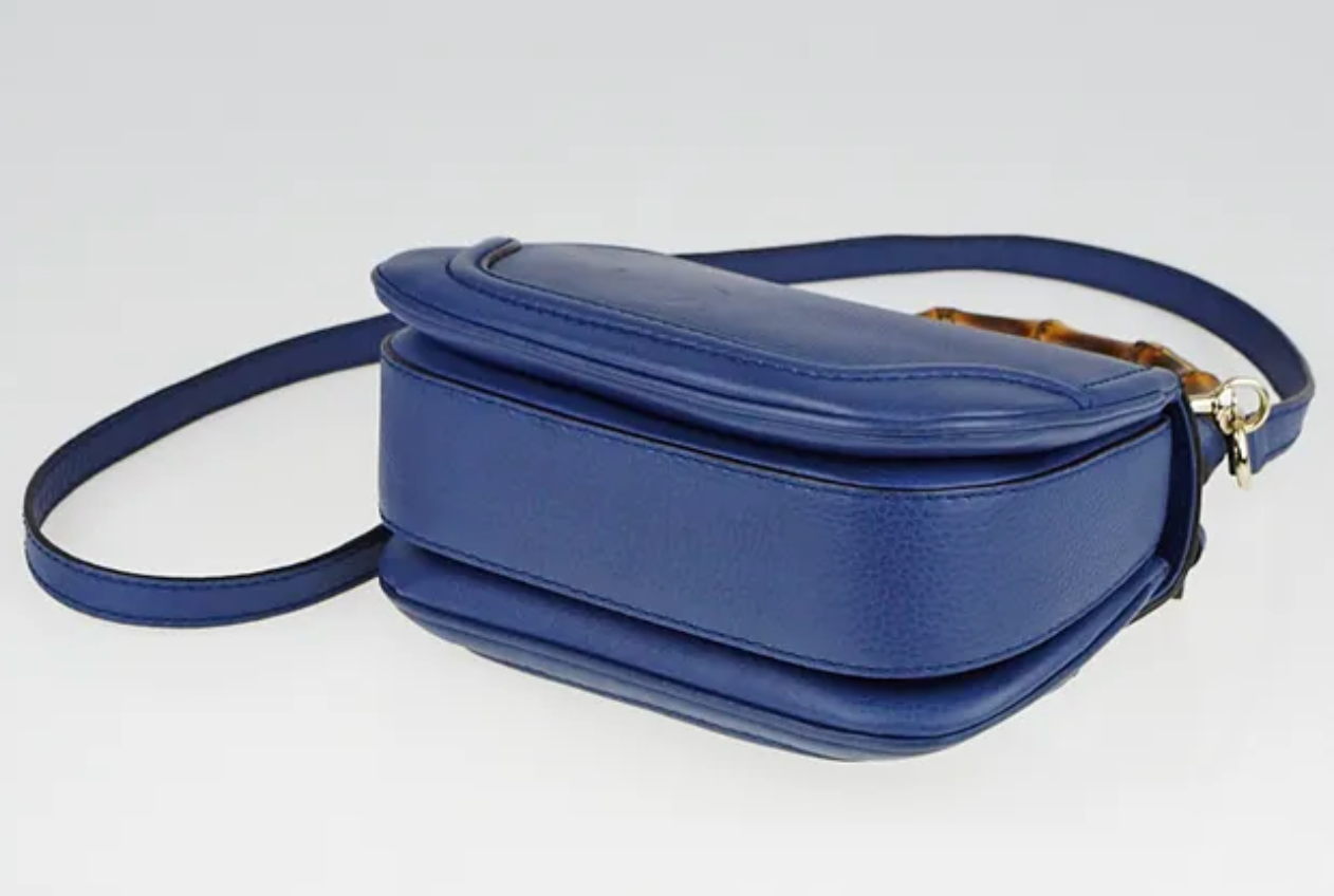 Gucci Bamboo 1947 Medium Navy Blue