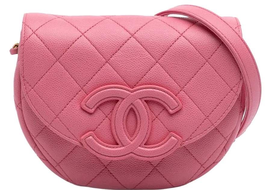 Chanel CC Pink Saddle Bag