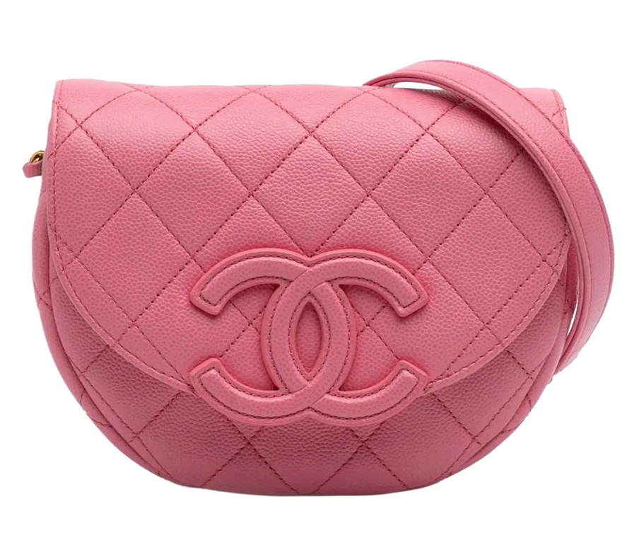 Chanel CC Pink Saddle Bag