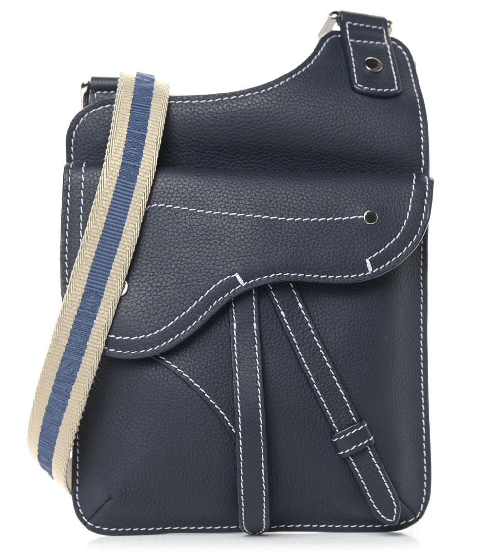 Christian Dior Calfskin Men's Messenger Bag