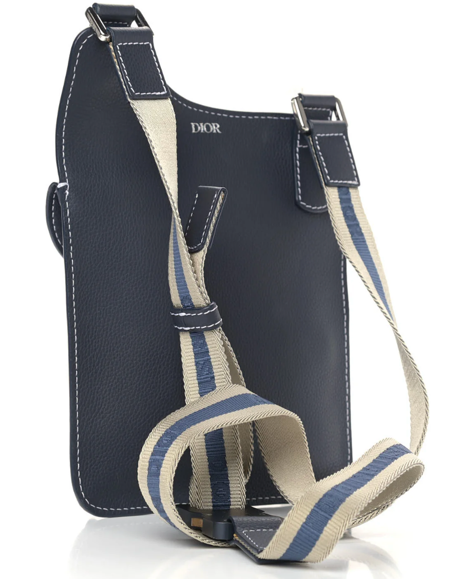 Christian Dior Calfskin Men's Messenger Bag