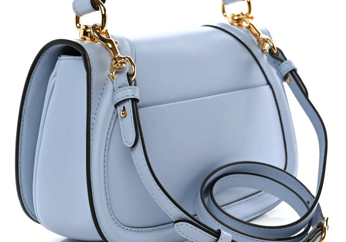 Gucci Roxy Calfskin Top Handle Cloudy Blue