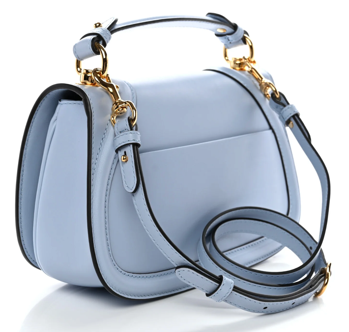 Gucci Roxy Calfskin Top Handle Cloudy Blue