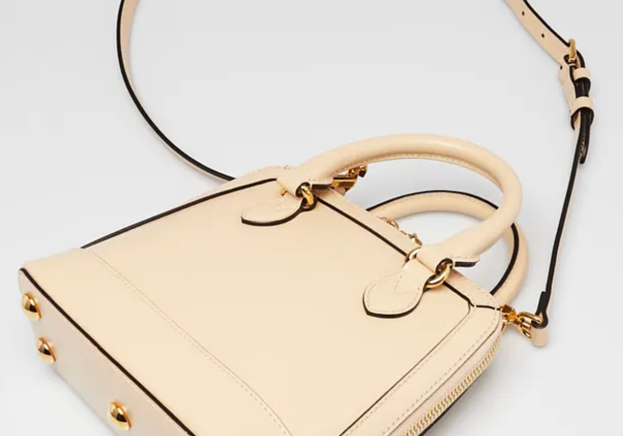 Gucci Horsebit 1955 Mini Top Handle 2 Way Bag Beige