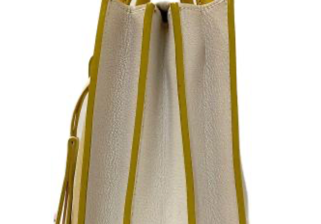Miu Miu Leather Tote Pastel Lemon