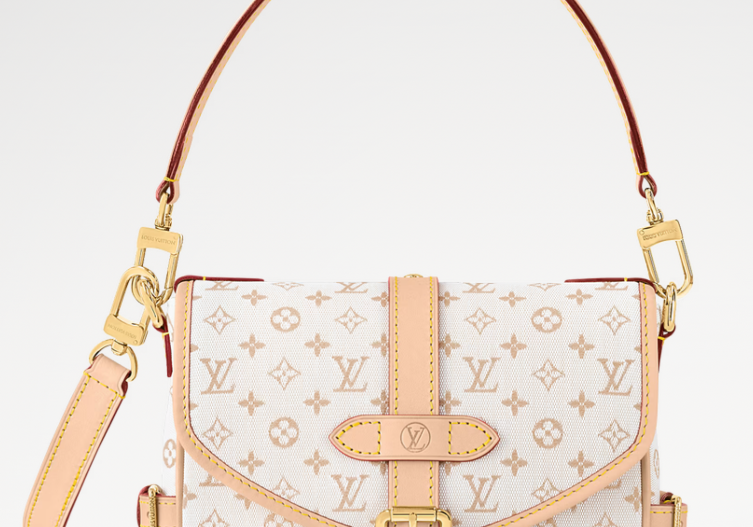 Louis Vuitton Saumur BB Denim Canvas White