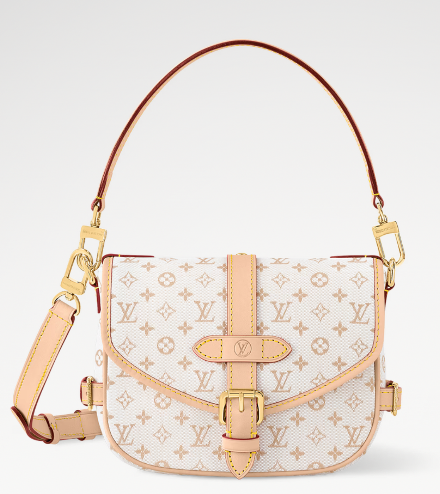 Louis Vuitton Saumur BB Denim Canvas White