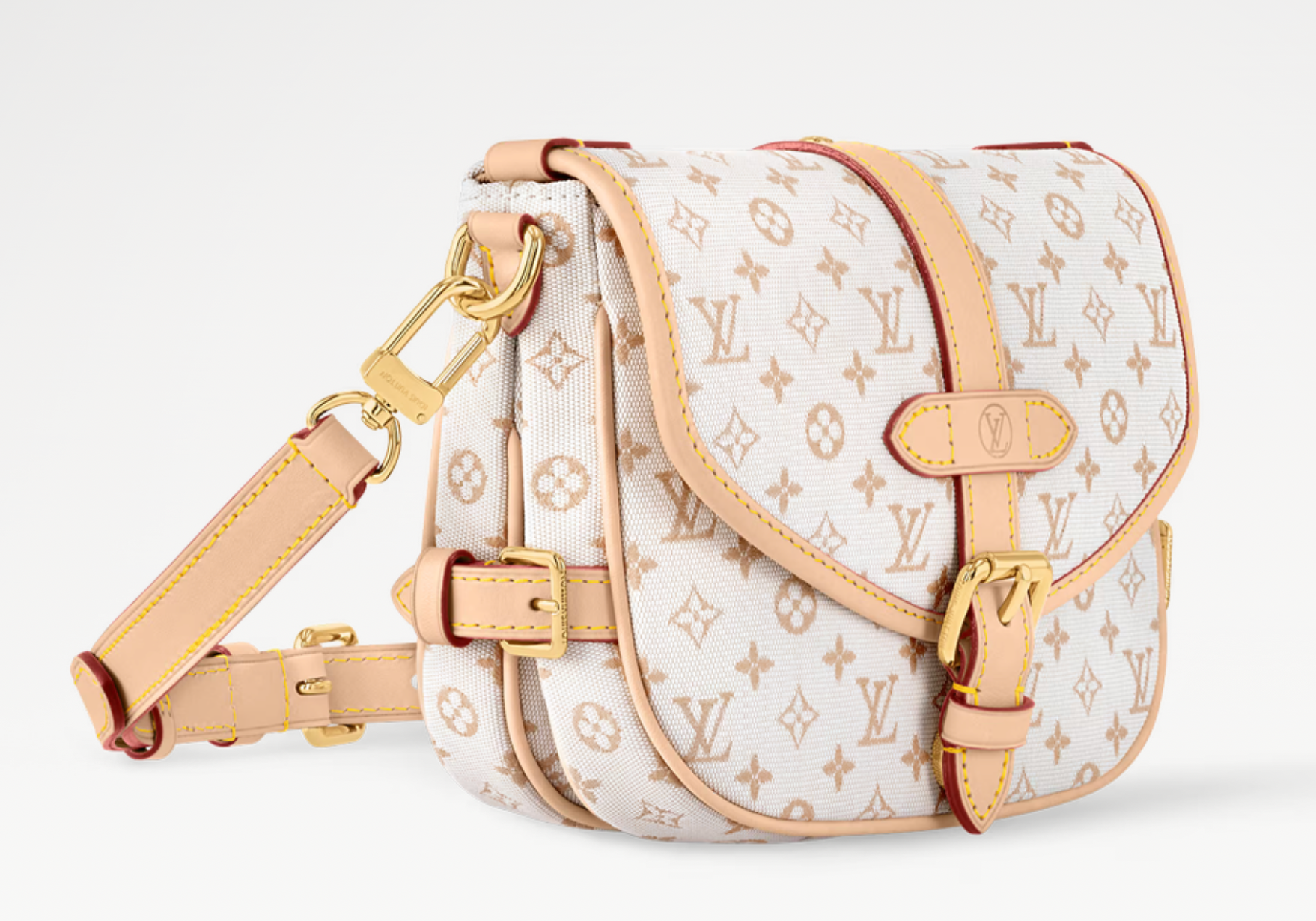 Louis Vuitton Saumur BB Denim Canvas White