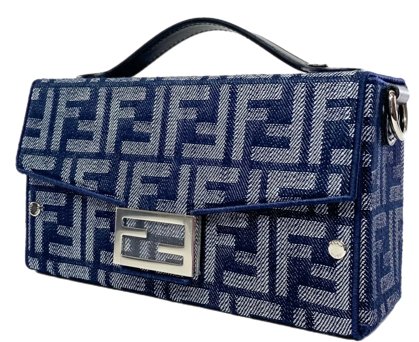 Fendi Baguette Soft Trunk Denim