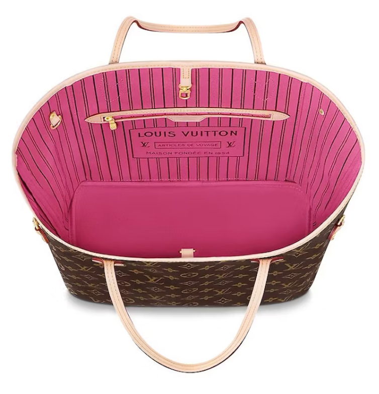Louis Vuitton Monogram Neverfull MM Hot Pink
