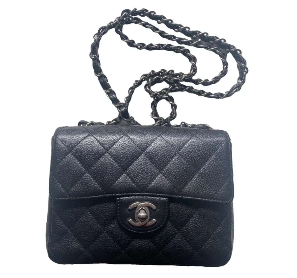 Chanel Vintage Mini Matelasse Black