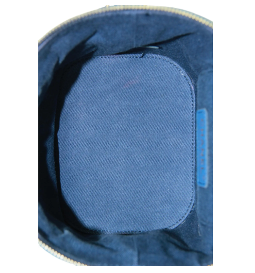 Chanel Blue Denim CC Vanity Case Bag