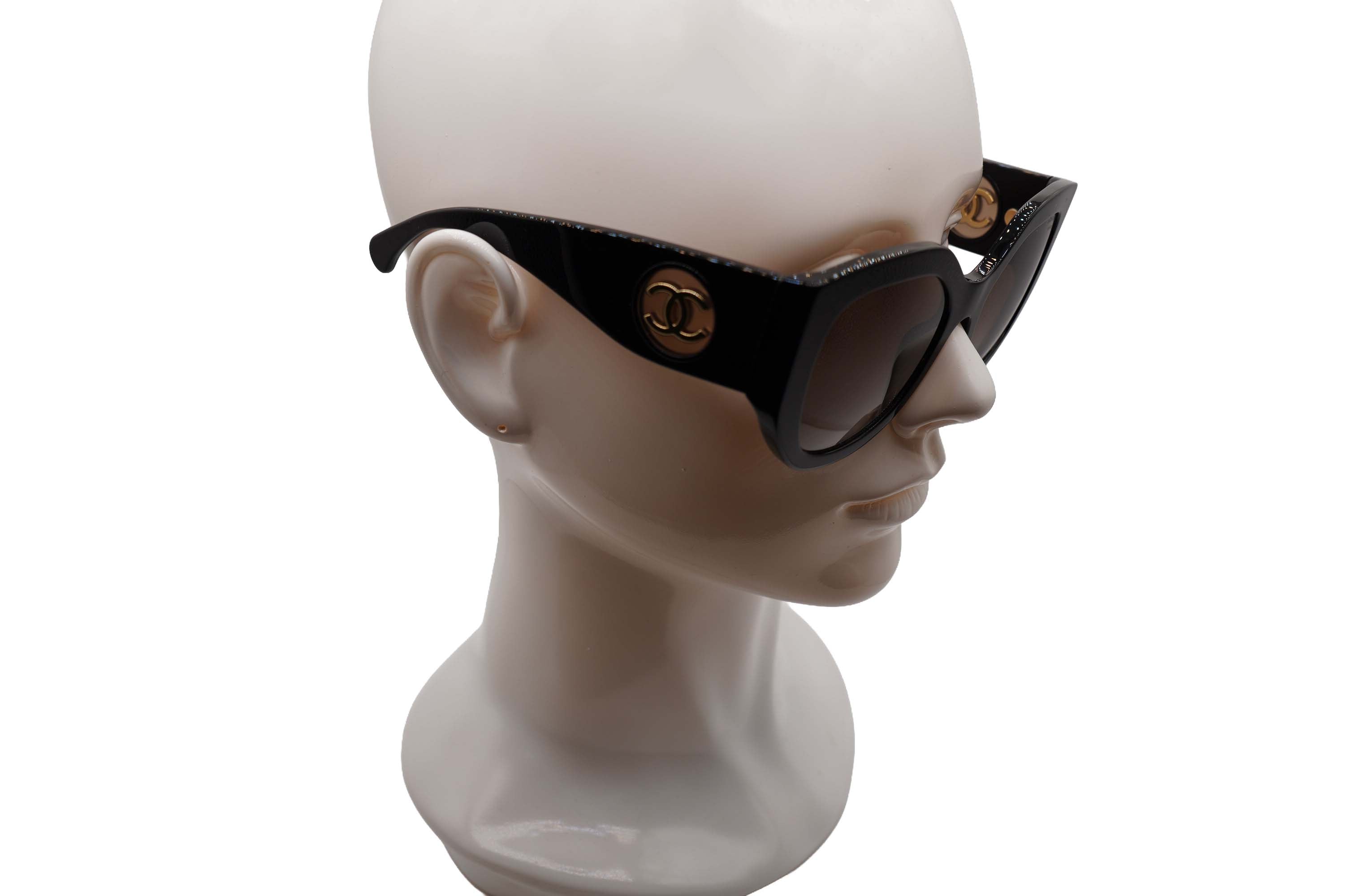 Chanel 5520 Black W/ Gold Sunglasses