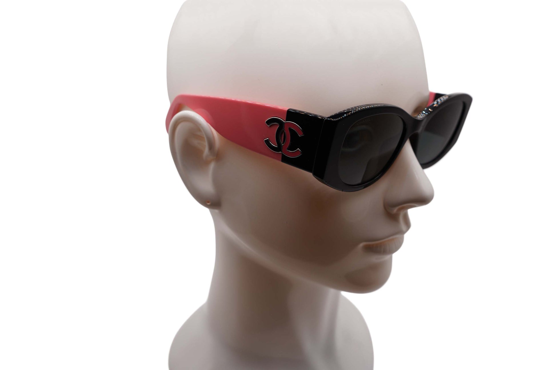 Chanel 5524 Black and Pink Sunglasses