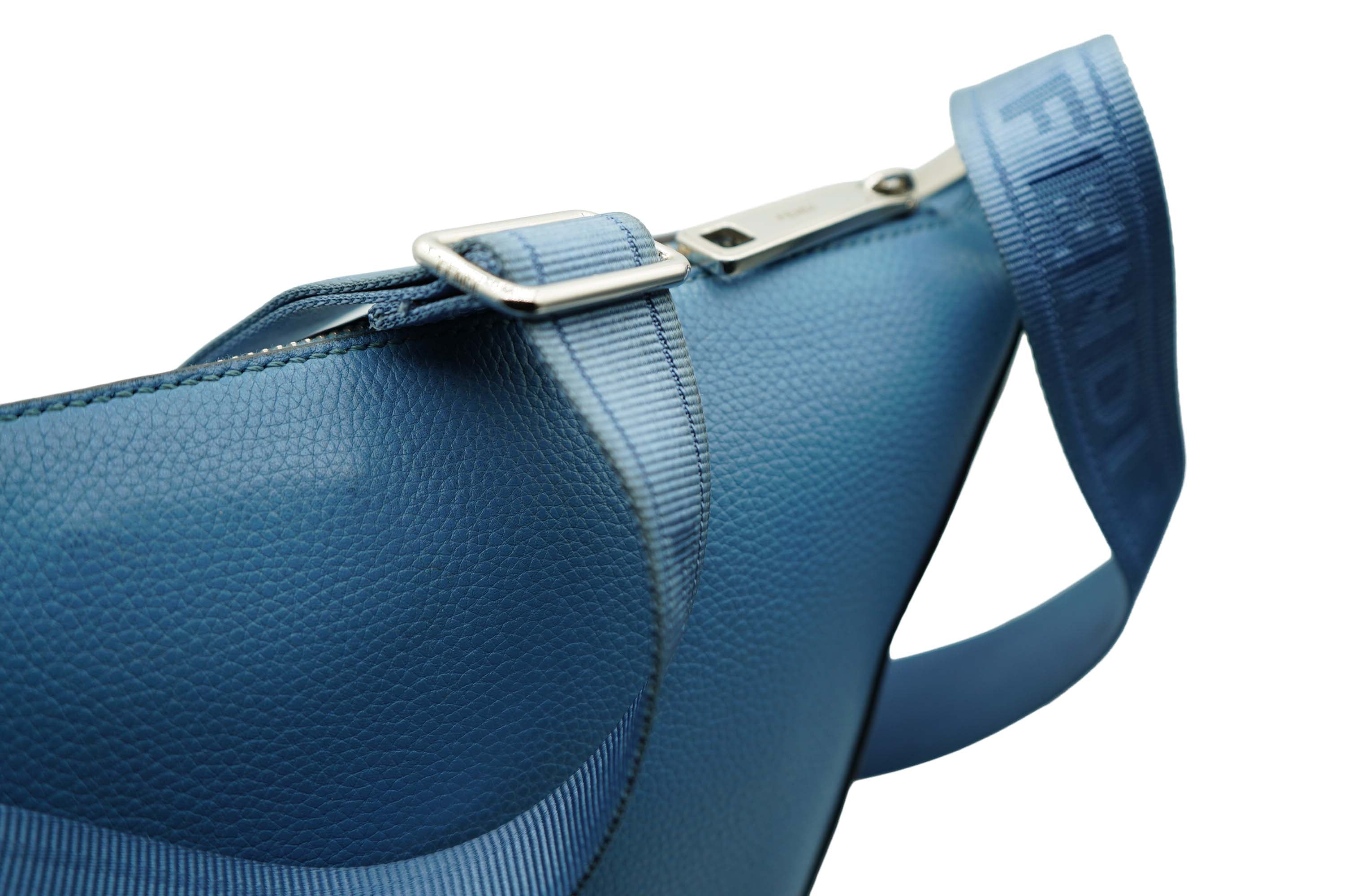 Fendi Cerulean Small Crossbody Bag W/ Denim Wallet