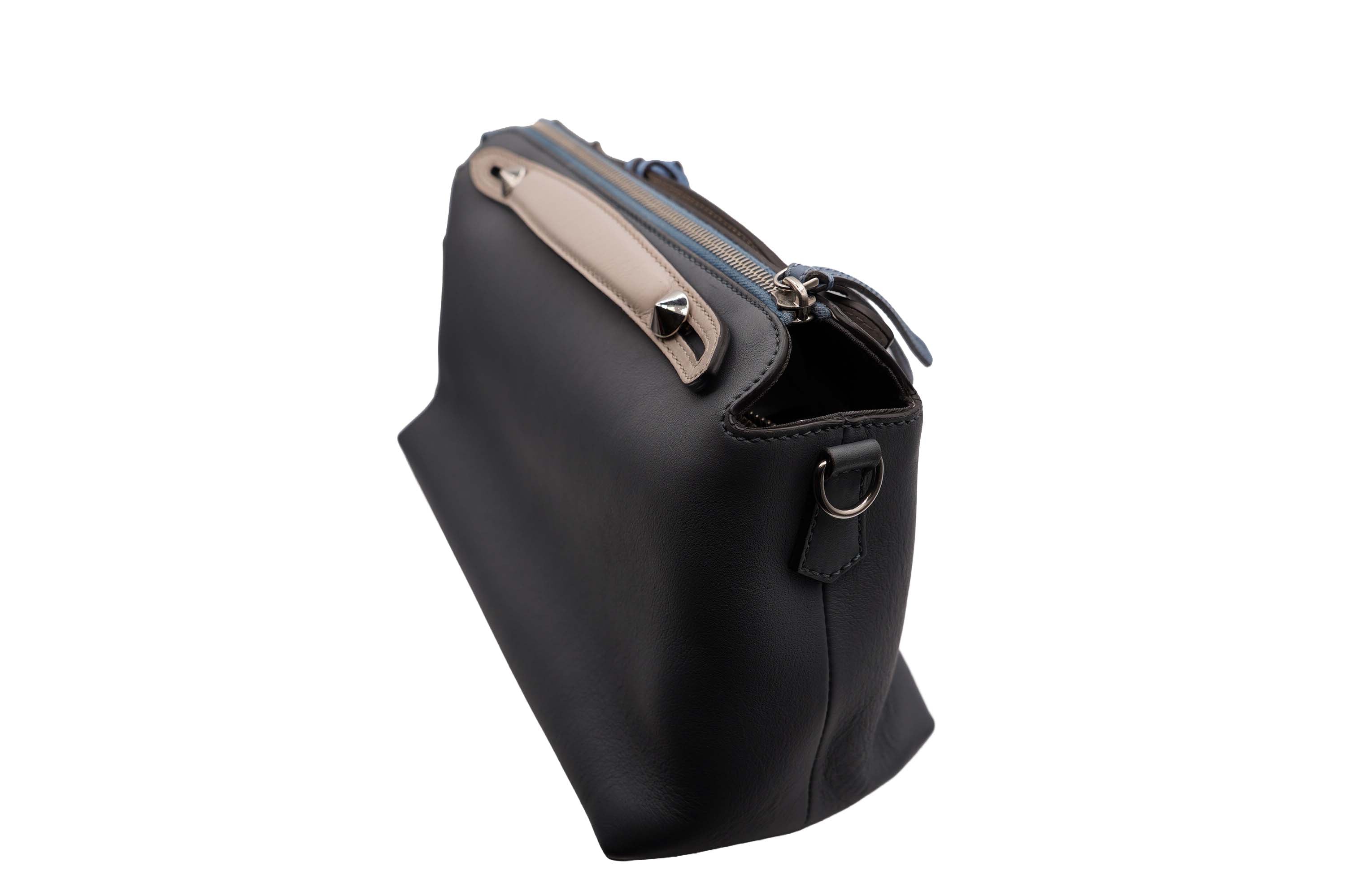 Fendi Leather By The Way 2 Way Steel Blue