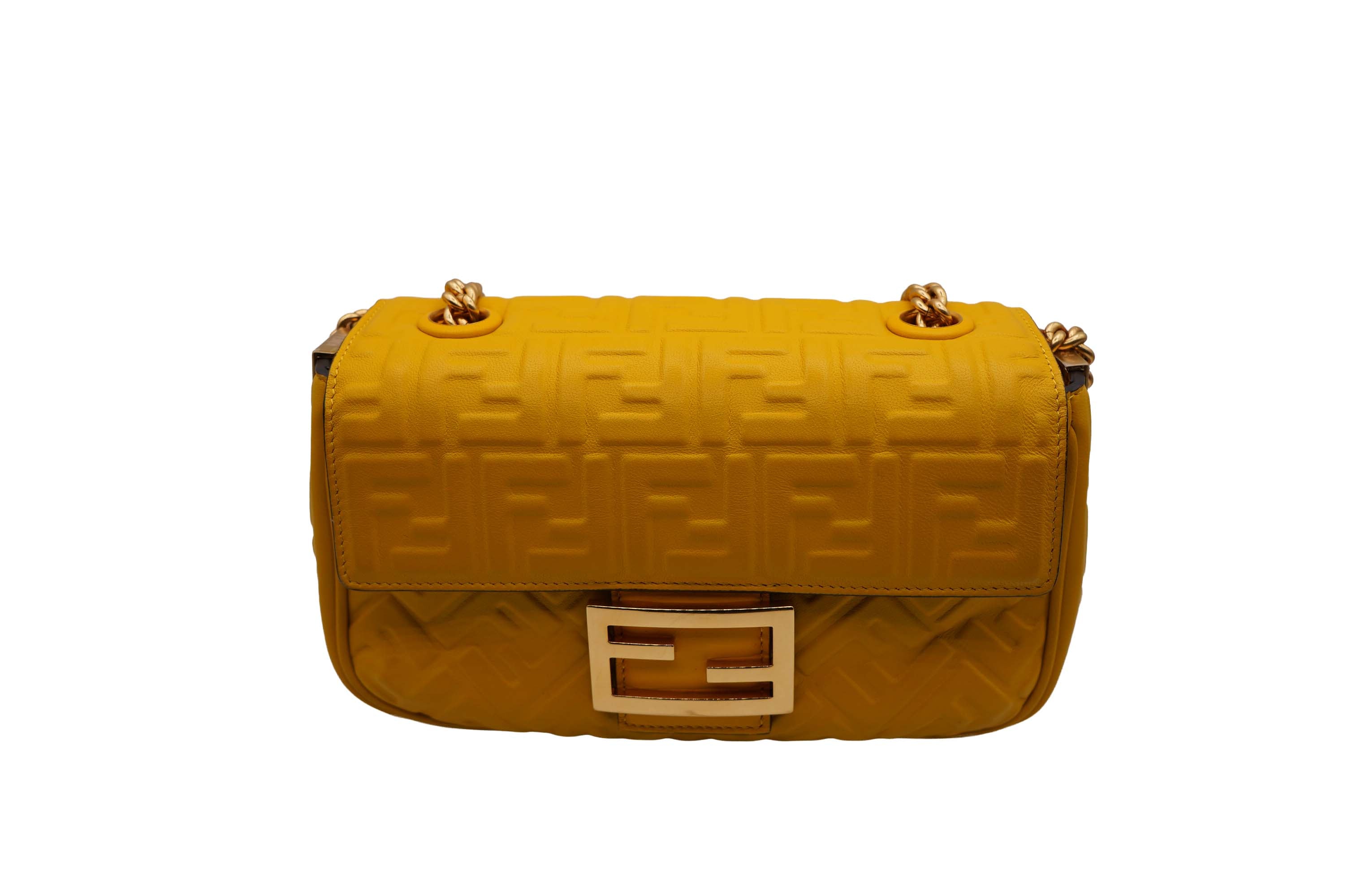 Fendi Mustard Yellow Baguette