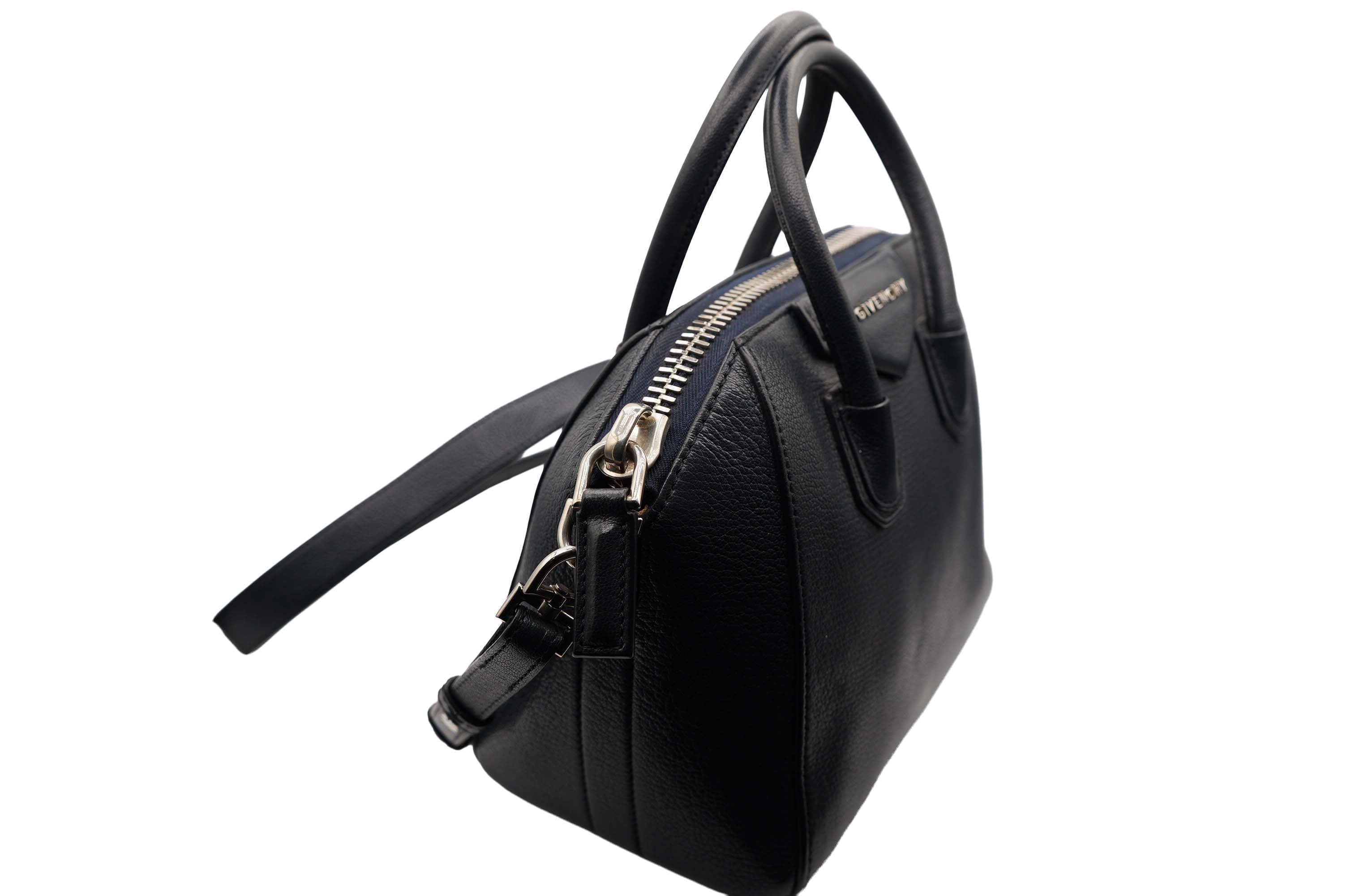 Givenchy Navy Leather Mini Two Way Bag