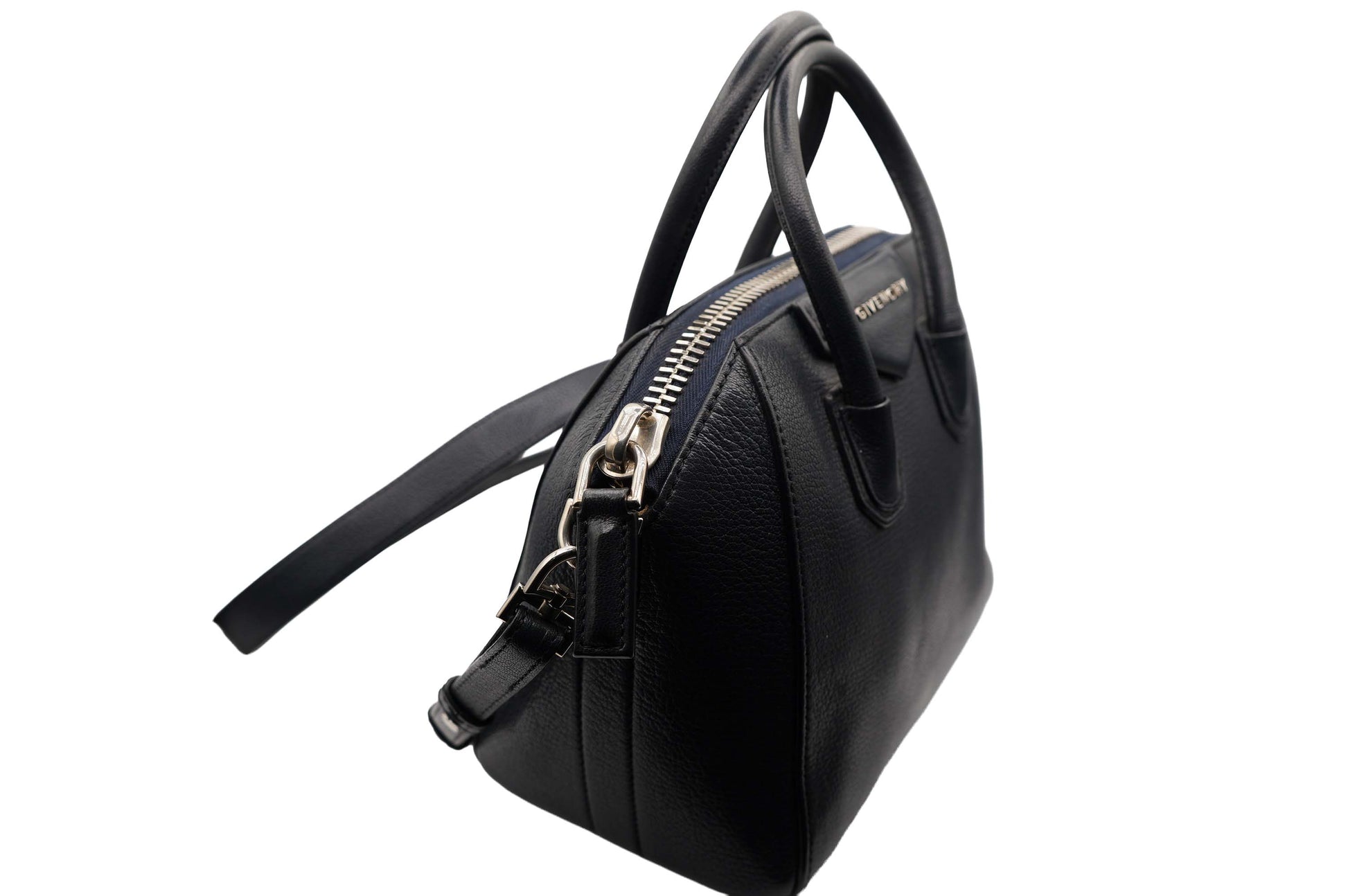Givenchy Navy Leather Mini Two Way Bag