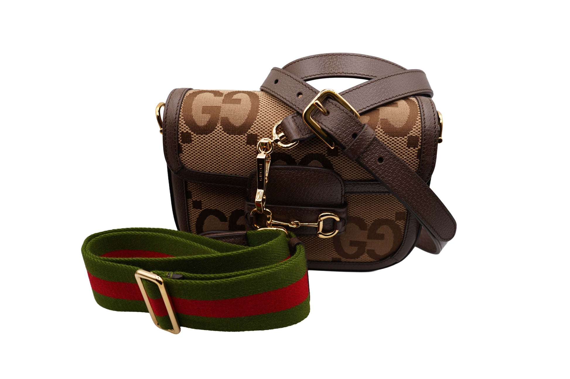 Gucci Monogram Jumbo GG Mini Horsebit