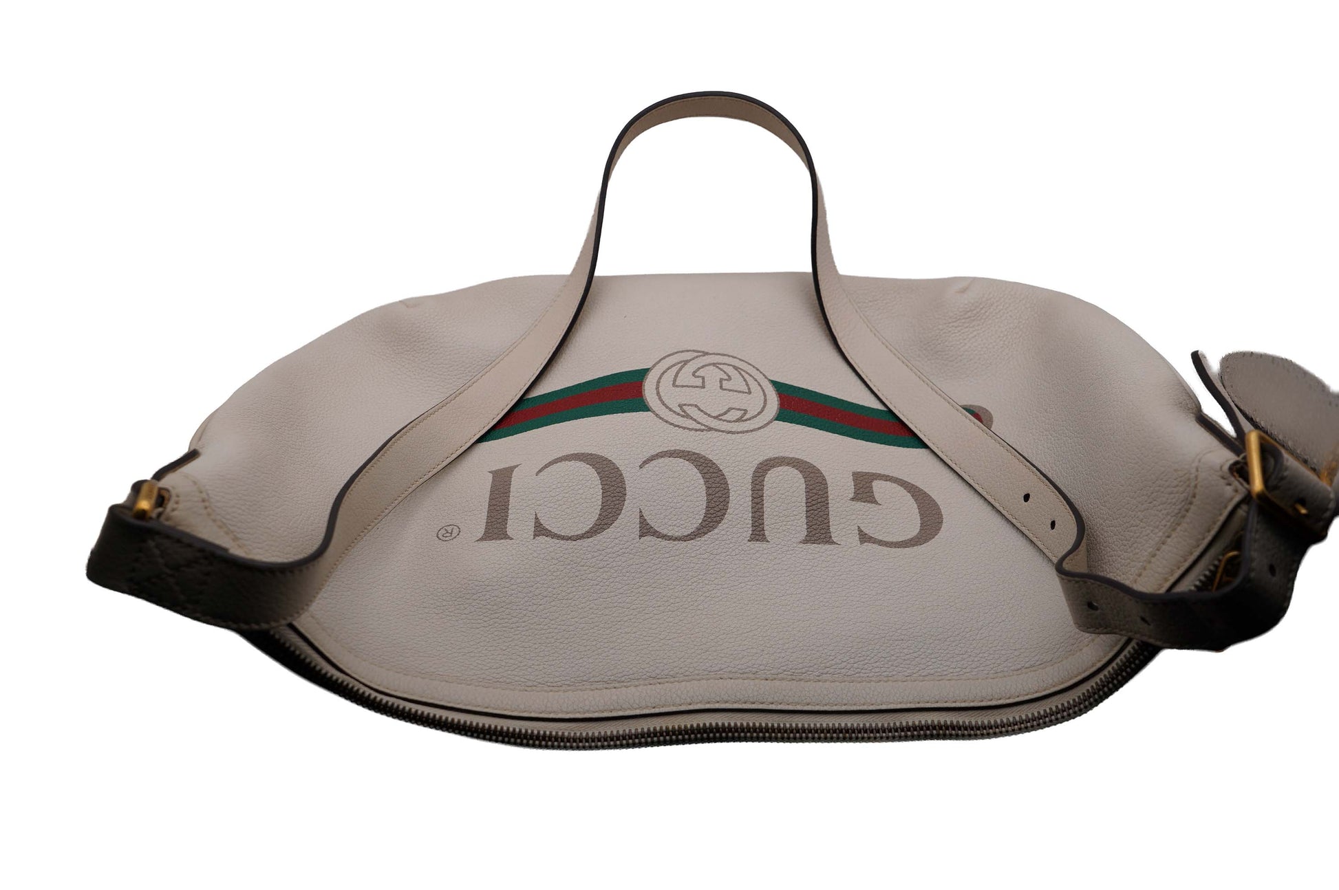 Gucci Cream Half Moon Hobo Bag