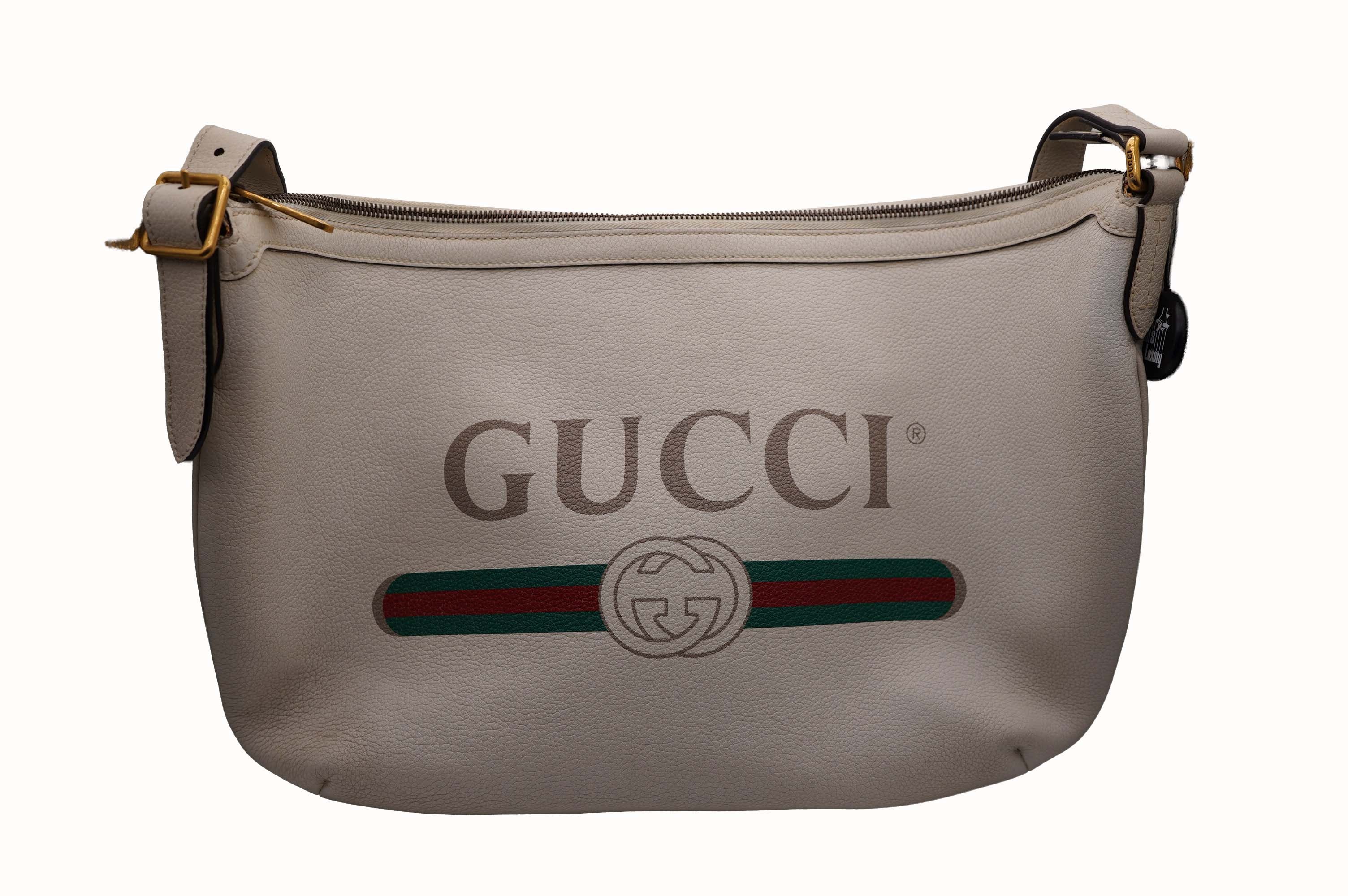 Gucci Cream Half Moon Hobo Bag